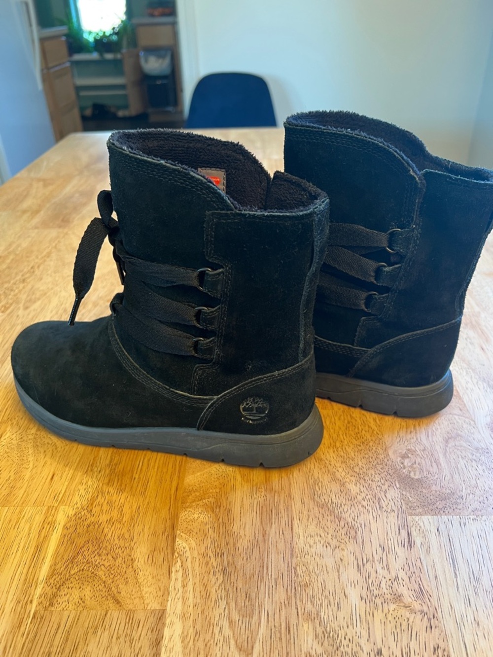 Timberland Black Leighland Pull-On Waterproof Boots US size 8 EU 39 - Picture 5 of 16